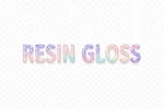 Resin Gloss Logo - White Background